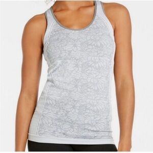 Fabletics Oula Floral Gray Racerback tank